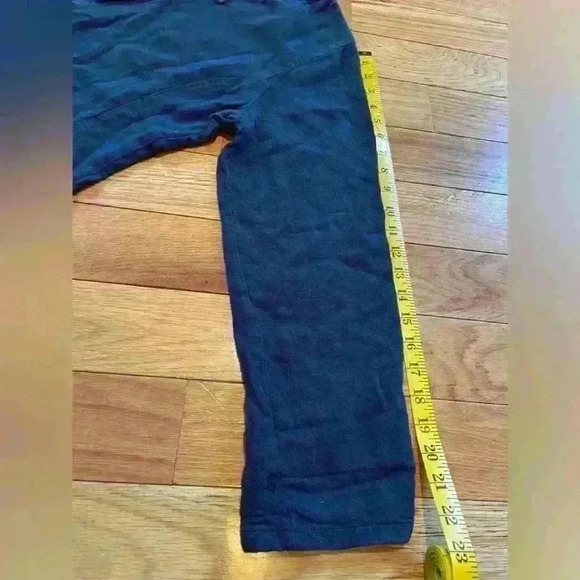 Soft Surroundings Lagenlook Blue Long Sleeved Tunic Gold Embroidery Women’s Sz M - Picture 8 of 12